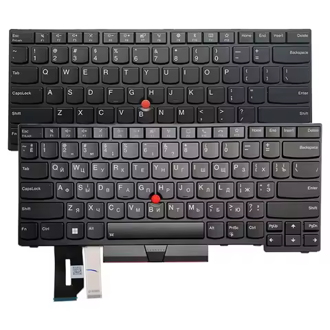 NEW For Lenovo IBM Thinkpad E480 E485 E490 L480 L490 Russian/US keyboard 01YP400 01YP440