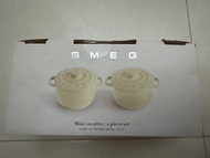 SMEG mini cocottes 2pcs set 12cm 迷你陶瓷鍋