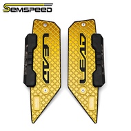 แผ่นรองที่วางเท้าสำหรับรถจักรยานยนต์ SEMSPEED CNC ที่วางเท้าที่รองเท้าสำหรับ Honda Lead 125 160 Lead