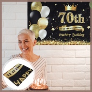 📦 70th Birthday Celebration Decorations Happy Birthday Foil Balloon Party Banner
