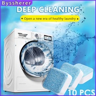 Byssherer【On Sale】10pcs Tab Washing Machine Cleaning Tablets Sheets Tank Washer Detergent Effervescent Tablet Washer Cleaner