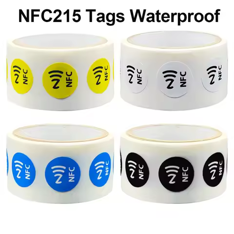 RFID NFC Tag NFC215 Label Stickers NT/AG215 500Bytes Tags Badges Lable Sticker 13.56mHz For TagMo Fo