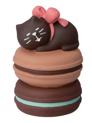 日本 DECOLE Concombre Bonjour巧克力公仔/ 貓貓和可可馬卡龍