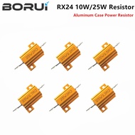 1PCS 10W 25W Aluminum Power Metal Shell Case Wirewound Resistor 0.01 ~ 30K 1 2 3 5 6 8 10 20 100 150