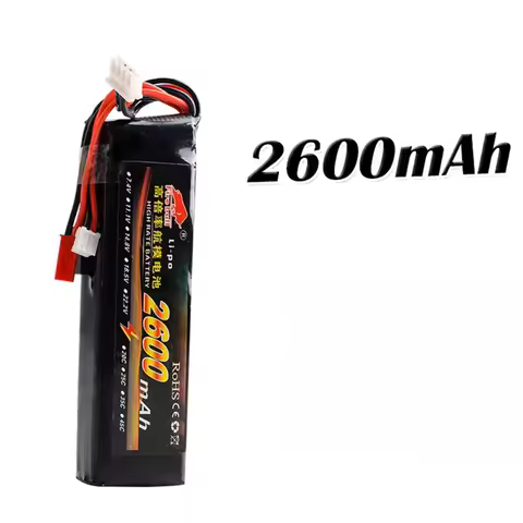 1-2pcs 11.1V 2600mAh 8C 3S Li-Poly RC Battery for Walkera DEVO 7 DEVO 10 DEVO12E F12E WFLY9 RadioLin