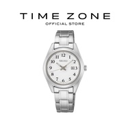 Time Zone | Seiko Conceptual Silver Analog Ladies Watch | Stainless Steel Strap | Women Watch | SUR4