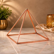 พีระมิดทองแดงแท้ 100% สำหรับสมาธิและฮวงจุ้ย | Copper Pyramid Energy Generator | เสริมพลังงานบวก ปรับ