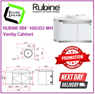 RUBINE RBF-1685D2 WH Vanity Cabinet / FREE EXPRESS DELIVERY