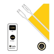 Cáp sạc nhanh Pisen LH-CC-PD01-1000 TypeC to TypeC PD 60W dài 1M (Trắng) - Phụ Kiện Sỉ 1986