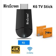 🔥MiraScreen K6🔥 4K TV Stick Screen Mirroring DLNA Airplay Miracast Chromecast