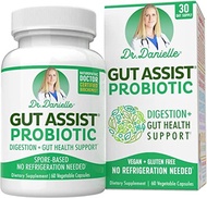 ▶$1 Shop Coupon◀  Gut Assist Probiotic - Probiotics for Women and Men, Adults by Dr. Danielle - Shel
