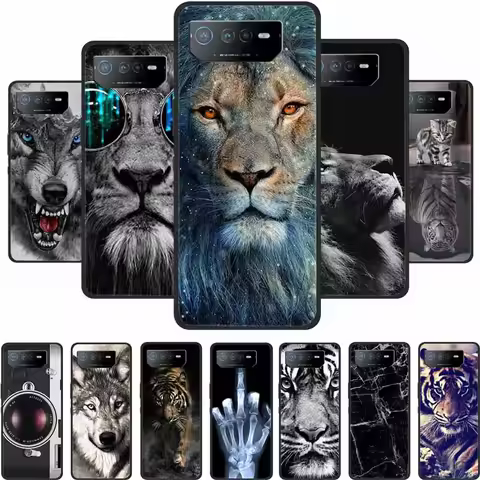 For Asus ROG Phone 6D Ultimate Case Black Silicone TPU Soft Back Cover Cases For Asus ROG Phone 6 Pr