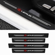 4pcs Car Door Sticker Threshold Anti Scratch Decals Accessories For Lexus IS IS250 IS250C IS300 IS30