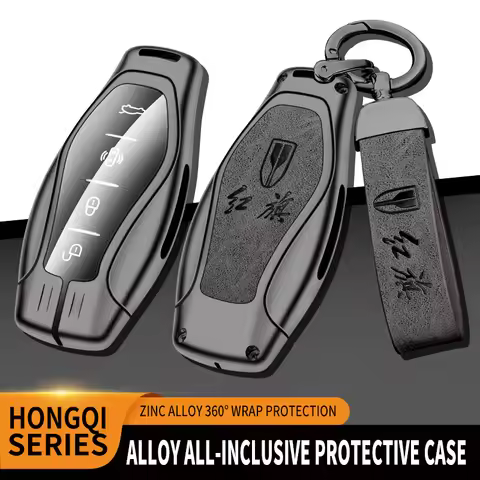 Zinc alloy leather car key cover Hongqi HS5 H6 H9 HS7 H7 EH7 HS3 L5 HS3 L9 H5 PHEV E-HS9 key shell c