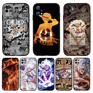for Realme 8S 8i 9i 9 10 Pro Plus 10Pro 12 12X Anime Cartoon one piece 4Y18 TPU Black Soft Silicone 