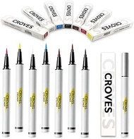 FERCAISH 7 Color Waterproof Eyeliner High Pigment Smudgeproof Eye Liner Pen Long lasting Liquid Colorful Eyeliner Color Set for Women