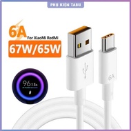 6A fast charging cable for XM USB - Type C. Type C charging cable, 67W fast charging cable. Type C f
