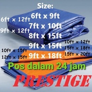 Canvas Canopy 6ft 7ft 8ft 9ft 10ft 12ft Blue Orange Kanvas Khemah Pasar Kolam Ikan Tutup Kereta Lori