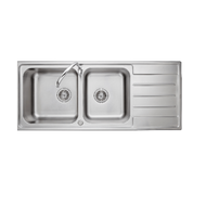 Global House AXIA อ่างล้างจาน 2 หลุมมีที่พัก RIVIERA 120 รับประกันของเเท้