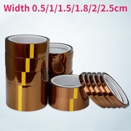 33M/Roll High Temperature Insulation Tape Polyimide Adhesive Insulating Adhesive Tape 3D Printing Bo