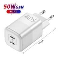 KUULAA GaN 20W 33W 35W 40W 50W 65W PD Charger USB ประเภท C ที่ชาร์จสำหรับไอโฟน 15 14 13 12 Pro Max Mini Quick Charge PD 3.0 QC 4.0 Fast charging USB-C ชาร์จได้อย่างรวดเร็วเครื่องชาร์จติดผน