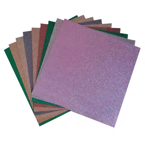 Glitter Cardstock 15 Sheets 12" x 12" ,Glitter Paper For DIY Projects, Scrapbooking,Invitations-250 
