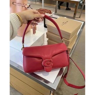 COACH New Year Red Female Bag Wedding Bag Red Female Bag COACH Underarm Bag Large Cloud Bag c0772coa