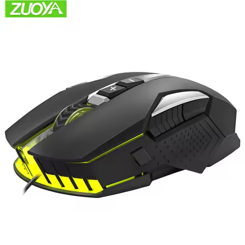 ZUOYA Gaming Mouse DPI adjustable LED bright wired Optical USB Gamer Mice Game Mause For PC Computer