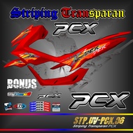 PCX Sticker Striping PCX Sticker Motor Honda PCX Variasi Transparan Thailook 006
