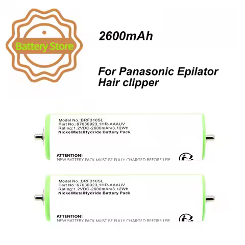 2600mAh Shaver Battery for Panasonic ER-1510 ER-1511 ER-1610 ER-1611 ER1611 ER1612 ER146 ER147 ER148