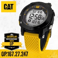 CAT รุ่น Pedometer OP (นับก้าวเดิน คำนวณแคลอรี่) นาฬิกา CAT Caterpillar ผู้ชาย ของแท้ สายซิลิโคน สินค้าใหม่ รับประกันศูนย์ไทย 1 ปี 12/24HR