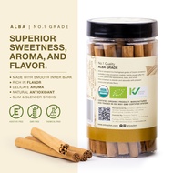 Ceylon Organic Cinnamon Alba Sticks (No.1 Grade). Organik Kayu Manis Ceylon Asli - Alba (Gred No.1)