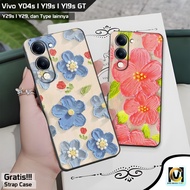 Latest Vivo Y04s / Y19s / Y19s GT / Y29 / Y29s Case 2025 Floral Motif | SoftCase HP Vivo Y04s | Vivo