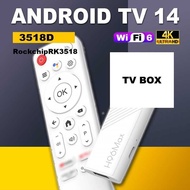 H96MAX 3518D tv box RK3518 Android 14 Network Set Top box HD tv box