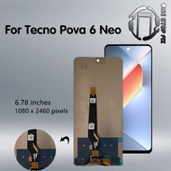 For Tecno Pova 6 Neo LCD Display touch screen Digitizer Assembly For Tecno Pova 6 Neo Li6 Display