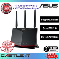 ASUS RT-AX86U Pro WiFi 6 AX5700 Wireless Router Dual WIFI 6 Band AiProtection Pro Security Extendabl