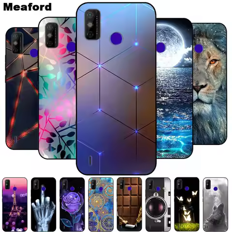 For Tecno Spark 6 GO Case Shockproof Soft silicone TPU Back Cover For Tecno Spark 6 Go Phone Cases S