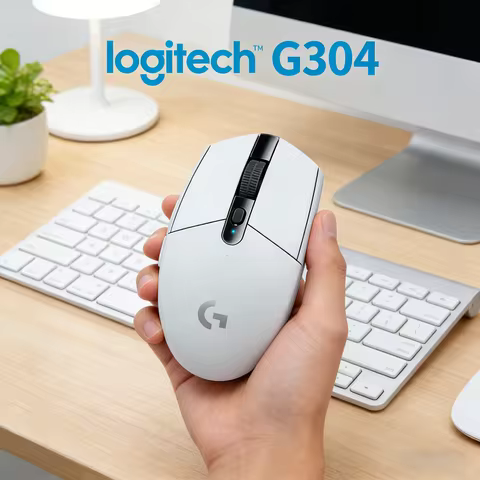 Logitech G304 Lightweight Wireless Gaming Mouse, 250H Battery Life, Lightspeed 2.4G, HERO 12K Sensor