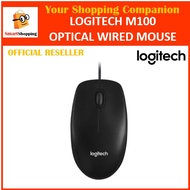 (Original) Logitech M100 Mouse USB M100R 3 Years Singapore Warranty 910-005005