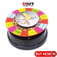 Máy xoay vòng quay tự động uống bia tiệc tùng vui vẻ dùng pin 2A chất liệu nhựa an toàn B4KIDS