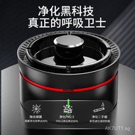 Technology Gray Cylinder Second-Hand Smoke Removal Air Purifier Intelligent Ashtray Small Household Fantastic Smoke Exhausting Machine Filter