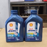 MB Semi-Synthetic Engine Oil Shell Advance AX7 Scooter 10W-30 And 10W-40 (0.8L) For Automatic Transm
