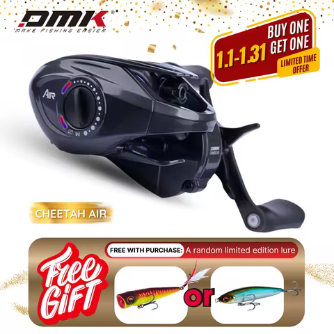 DMK CHEETAH AIR Carbon Reel: Ultra-Lightweight Design & Instant Response for Versatile Freshwater Fi