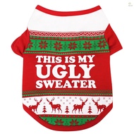Dog T-shirt Dog Christmas T-shirt Pet T-shirt Dogs Christmas T-Shirt Summer Dog T-shirt Dog T-shirt 