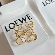 Loewe 經典Logo 胸針 女款 金色