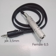 3.5mm to Female akai 6.5 20cm 50cm1 Meter Aux Jack Cable
