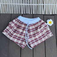AB HOUSE - MINIE checkered pocket shorts, men's and women's fashion