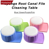 HOTWIND Dental Endo Stand Root Canal Cleaning Root Canal File Holder Round Foam Sponge Autoclavable 