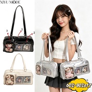 【Ready Stock】XIYU MODE Jirai Kei Transparent Photocard Bag Women Shoulder Bag Crossbody Handbag Loli