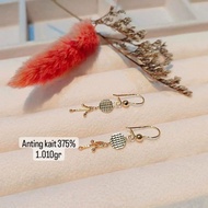 Gold earrings rate 375%